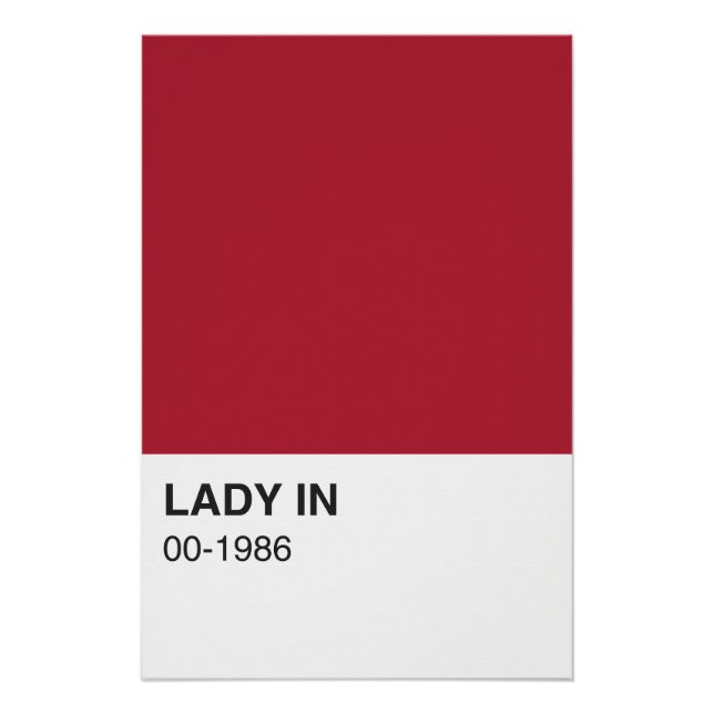 Lady Red Color Song - Vollbreite Poster (Vorderseite)