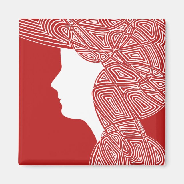 Lady Red Magnet (Vorne)