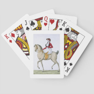 Lady Reitsattel, von "Costumes Parisien", Spielkarten
