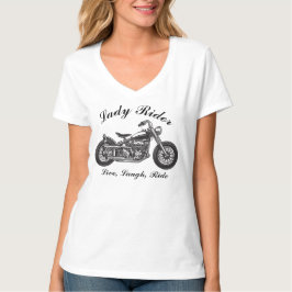 Lady Rider Motorrad Live, Lachen, Reiten T-Shirt