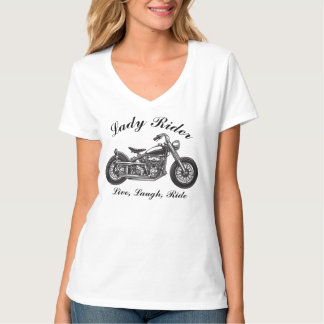 Lady Rider Motorrad Live, Lachen, Reiten T-Shirt
