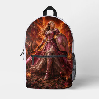 Lady Rosaline Fantasy-Kriegerin Fantasy Bedruckter Rucksack