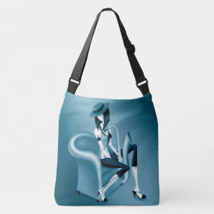 Lady Saxophonist - Eine Jazz-Inspirierte Crossbody Tragetaschen Mit Langen Trägern