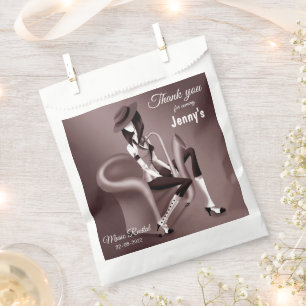 Lady Saxophonistin - Jazz-inspirierte Süßigkeiten- Geschenktütchen