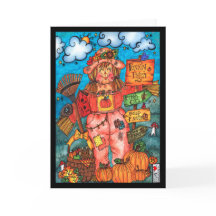 Lady Scarecrow Card