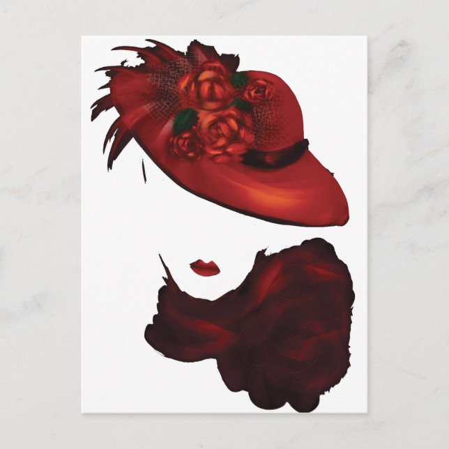 Lady Scarlet Postkarte (Vorderseite)