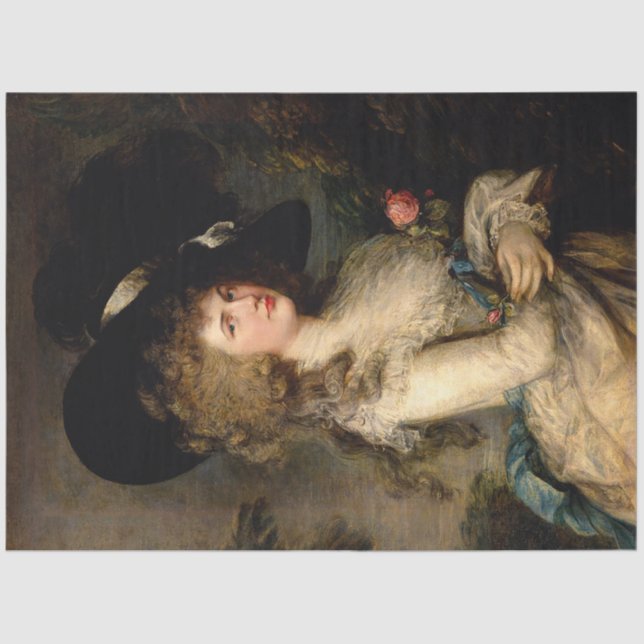 Lady Seidenpapier (Vorderseite)