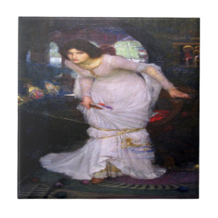 Lady Shalott Lancelot John Waterhouse Waterhouse Fliese