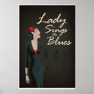 Lady Sings The Blues Inspiriertes Originaldesign Poster