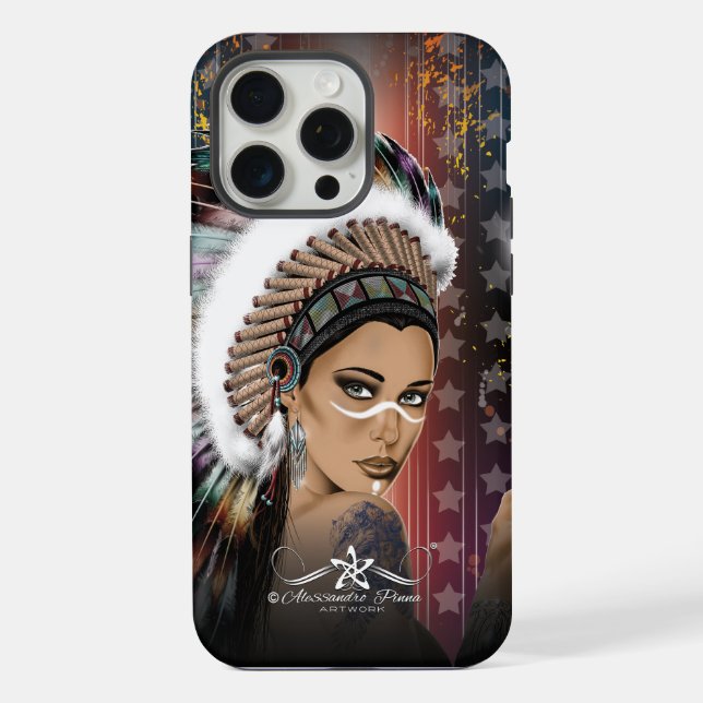 Lady Sioux iPhone 15 Pro Max Hülle (Rückseite)