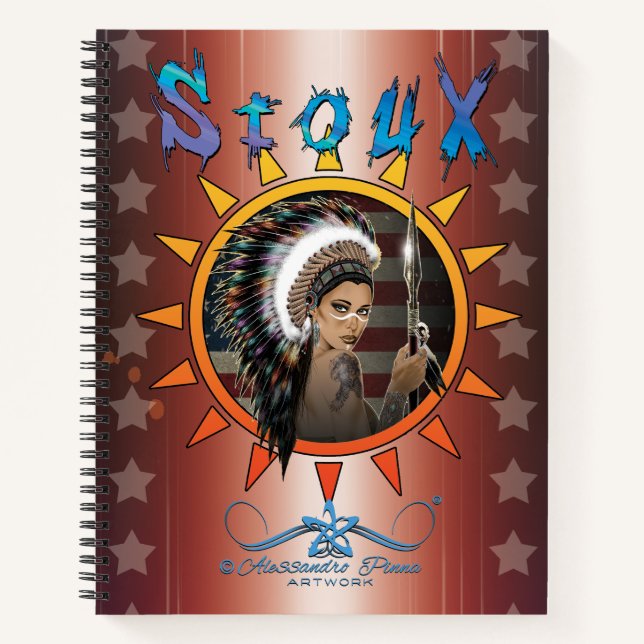 Lady Sioux Notizbuch (Vorderseite)