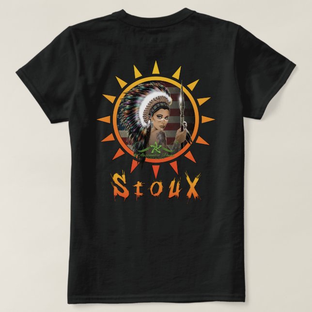 Lady Sioux T-Shirt (Design Rückseite)