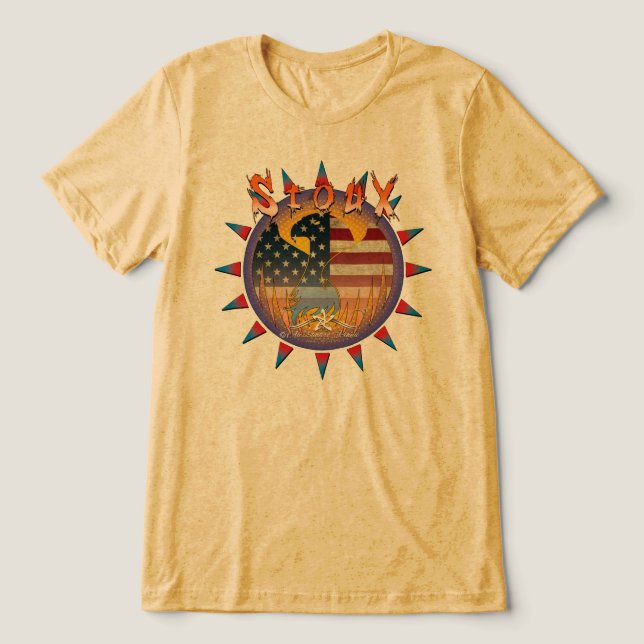 Lady Sioux Tri-Blend Shirt (Design Vorderseite)