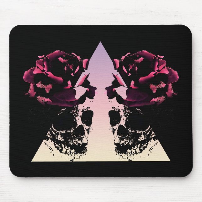 Lady Skull Mouse Pad Mousepad (Vorne)