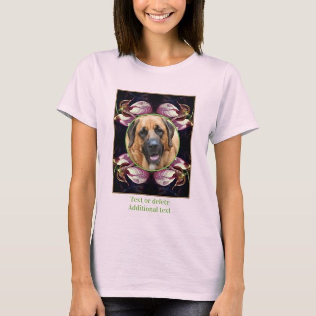 Lady Slipper Orchid Rahmen erstellen Sie Ihr eigen T-Shirt (Vorderseite)