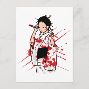 Lady Snow Blood Postkarte