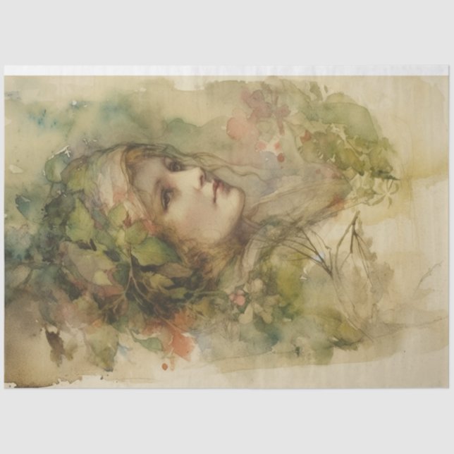 Lady Spring Seidenpapier (Vorderseite)