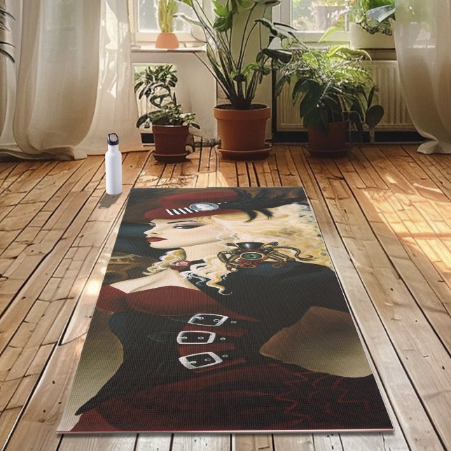 Lady Steampunk Viktorianisch Red Yogamatte (Von Creator hochgeladen)