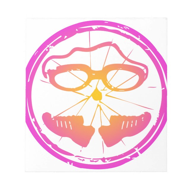 Lady Triathlon Notizblock (Vorderseite)