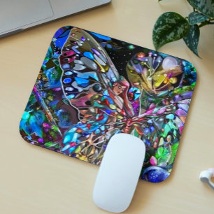 Lady und Butterfly Mousepad