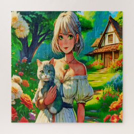 Lady und die Katze