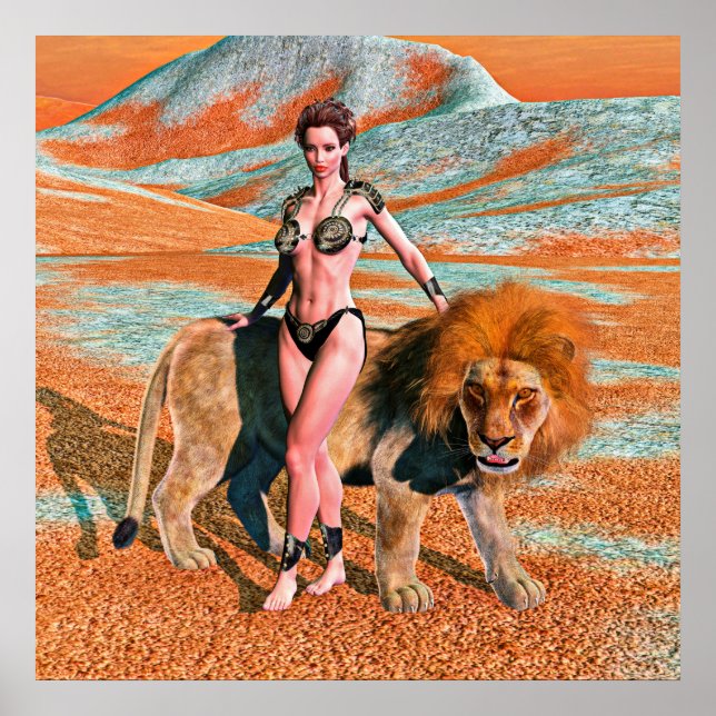 Lady und Lion Poster (Vorne)