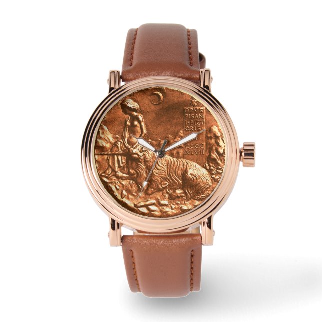 LADY UND Medallion des Mittelalters Armbanduhr (Vorderseite)