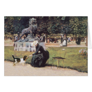 Lady und PBGV im Park
