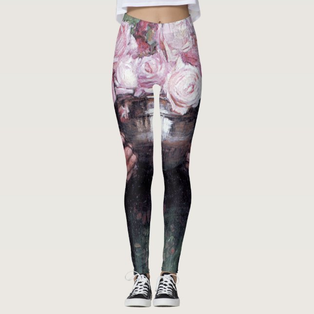 Lady und Rose, John William Waterhouse Leggings (Vorderseite)