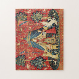 LADY UND UNICORN Lion, Fantasy-Blume, Tiere