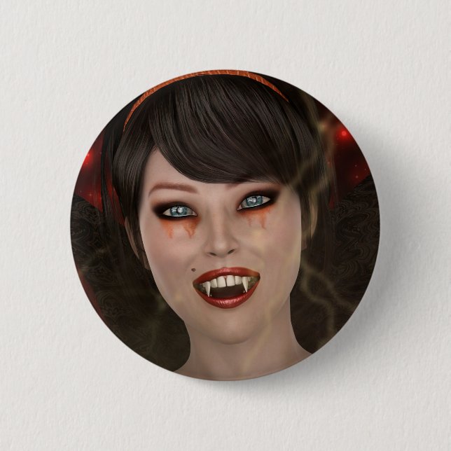 Lady Vamp Button (Vorderseite)