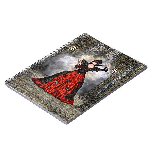 Lady Vamp Notizblock (Linke Seite)