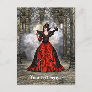 Lady Vamp Postkarte