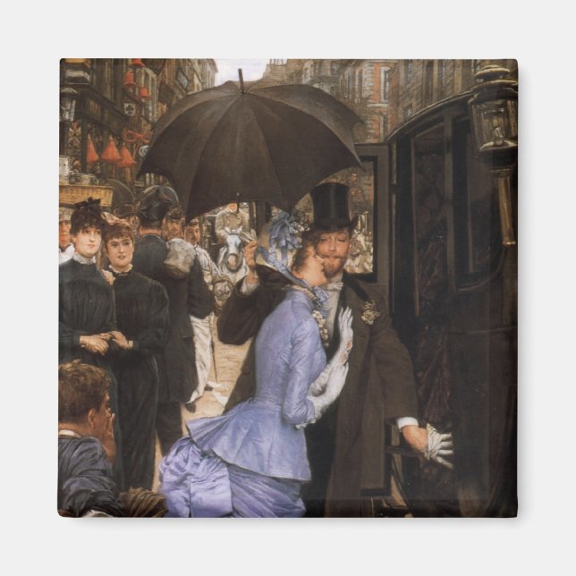 Lady Viktorianisch Traveller Magnet (Vorne)