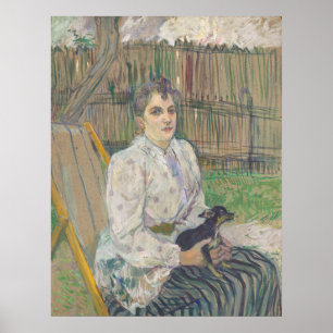 Lady with a Dog - Toulouse-Lautrec Fine Art Poster