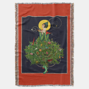 LADY with CHRISTMAS GIFTS ART DECO SCHÖNHEIT Decke