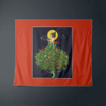 LADY with CHRISTMAS GIFTS ART DECO SCHÖNHEIT Wandteppich<br><div class="desc">Französisch Art Deco Abbildung 1914.,  Digitale Ausarbeitung von Bulgan Lumini.</div>