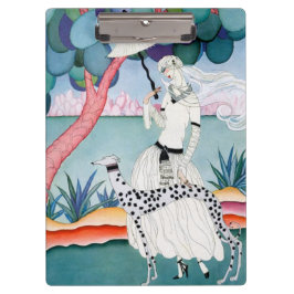 Lady with Dalmatian Dog - Helen Dryden Klemmbrett
