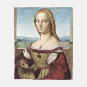 Lady with Unicorn - Raphael - c1506 Fleecedecke