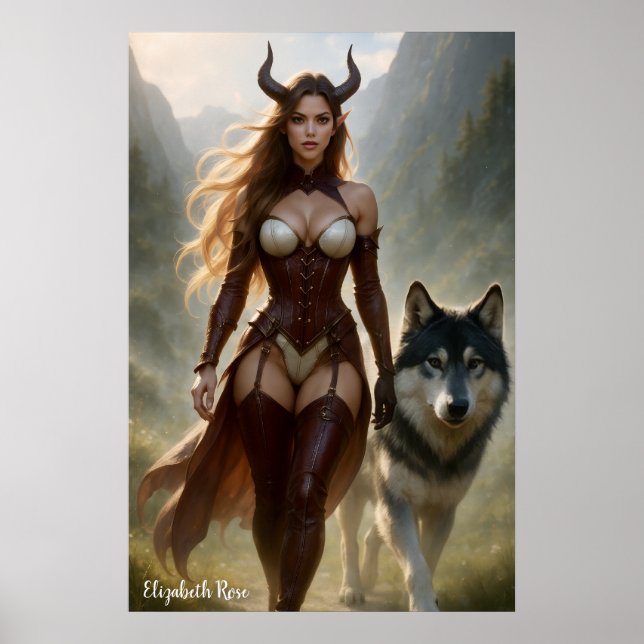 Lady Wolf Demoness Poster (Vorne)