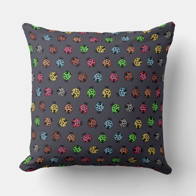 Ladybird Bug Pillow Serie Kissen (Vorderseite)