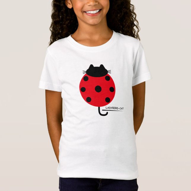 Ladybird Cat T-shirt / てんとう虫ネコ Ｔシャツ (Vorderseite)