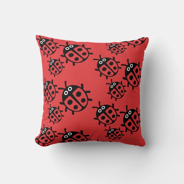 Ladybird-Familie Kissen (Vorderseite)