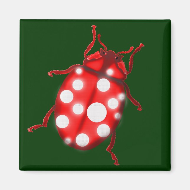 Ladybird Lady Bug Garening Geschenke Magnet (Vorne)
