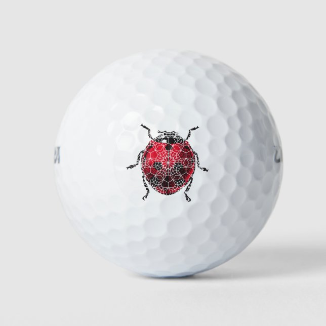 Ladybird Ladybug Pattern Golfball (Vorderseite)