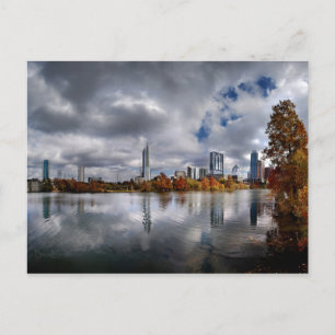 Ladybird Lake - Austin Texas Skyline 4 Postkarte