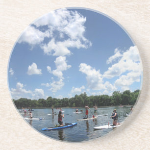 Ladybird Lake Boating - Austin, Texas Sandstein Untersetzer