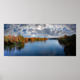 Ladybird Lake im Herbst - Austin, Texas Poster
