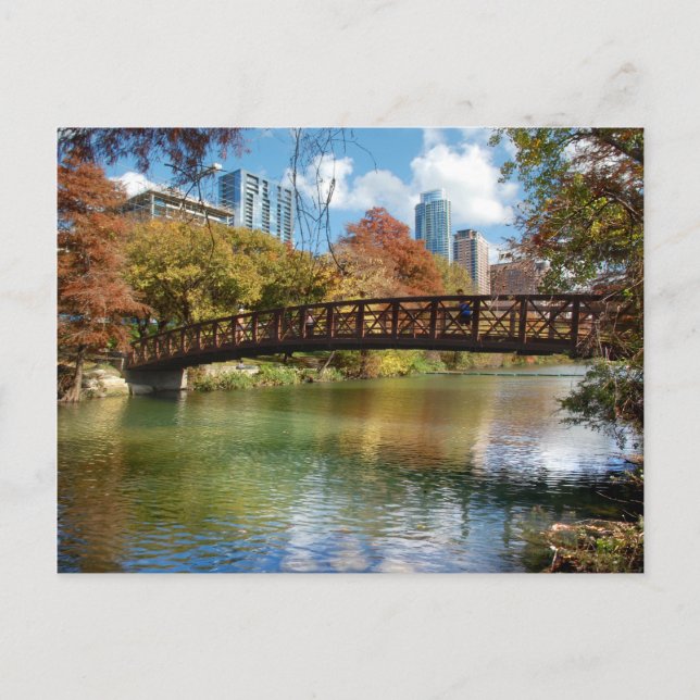 Ladybird Lake Running Trail Bridge - Austin, Texas Postkarte (Vorderseite)
