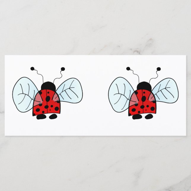 Ladybird Menükarte (Vorderseite)